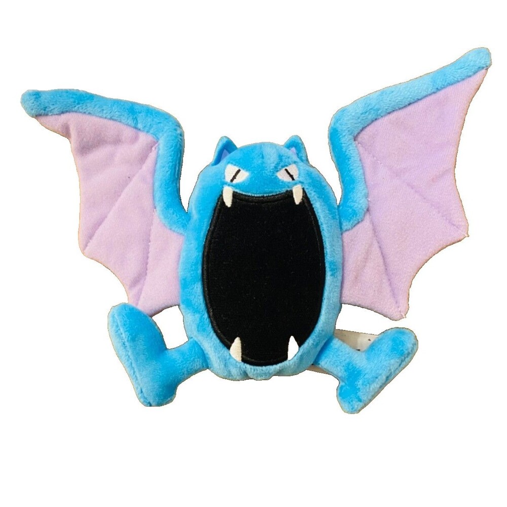 Pokemon Golbat~Blue/Pink Bat~Sitting Cuties~Pokemon Center~Plush/Stuffed Animal